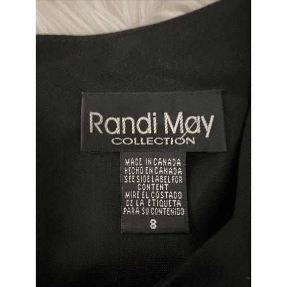 Randi May Collection womens little black dress size 8 lined vintage fitted EUC - Picture 4 of 11